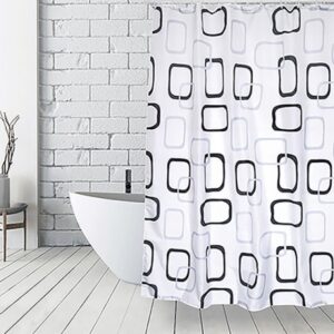 TENDA PER DOCCIA TESSUTO IN POLIESTERE VINTAGE cm 180x200