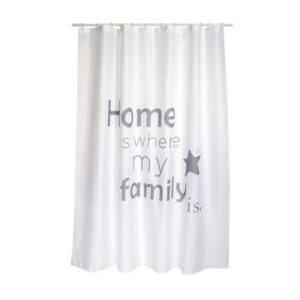 TENDA PER DOCCIA IN TESSUTO POLIESTERE HOME cm 180x200