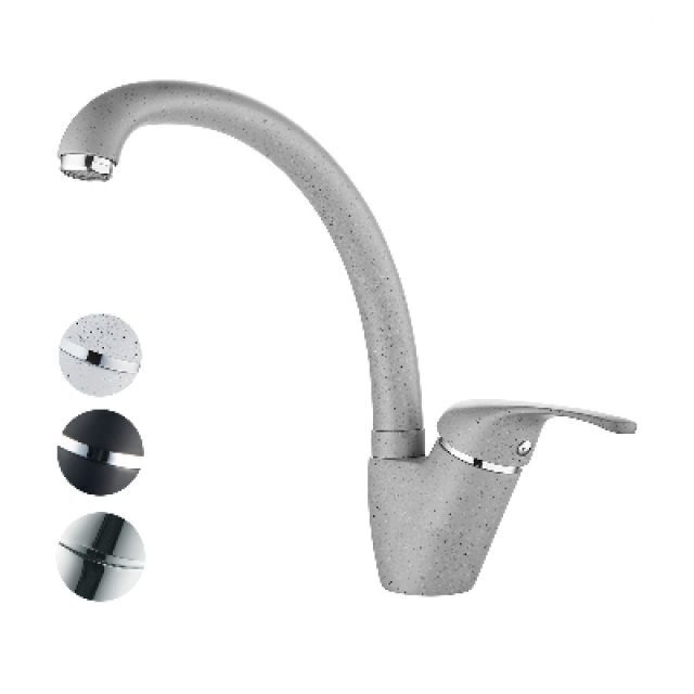 MONOCOMANDO LAVELLO MONOFORO CANNA ALTA LIVORNO Granito Bianco
