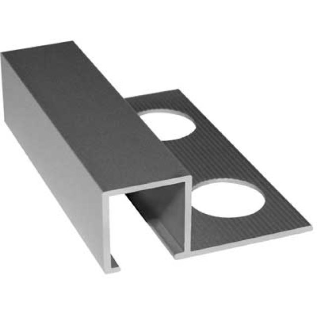 PROFILO 'JOLLY' QUADRO ALL. PER RIVESTIMENTI H mm 10,5 - Satinato - mt 2,50 (...