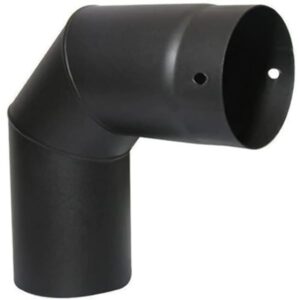 A.L.A 409-F220-150 Curva porcellanata 90° per stufe a Legna 150mm, Multicolore