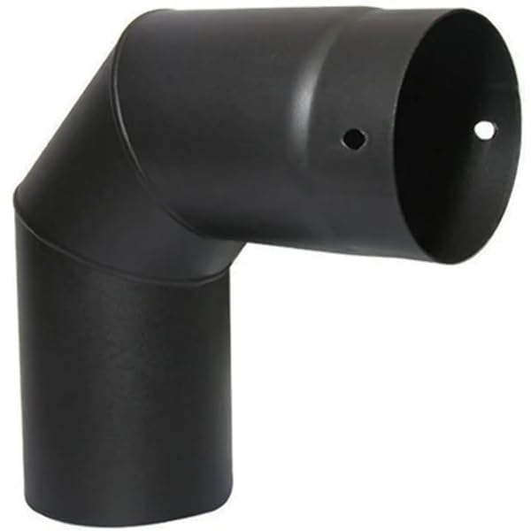 A.L.A 409-F220-160 Curva porcellanata 90° per stufe a Legna 160mm, Multicolore