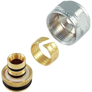 Adattatore cromato per multistrato passo 1/2" x16x2,25mm
