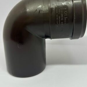 CURVA 93° OLIFLEX Diam. 80 TESTA DI MORO - RAL 8019