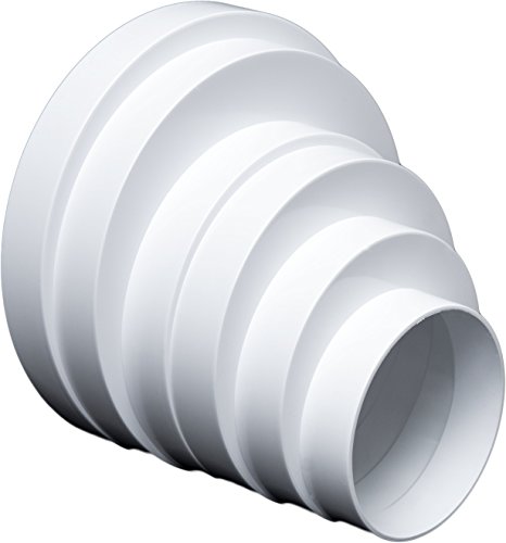 Riduzione universale eccentrica per sistemi di ventilazione, ø 80 – 160 mm. Connettore di riduzione, tubo Ø 80 100 120 125 150 160 mm. Tubo tondo di ventilazione, Riduttore condotto di ventilazione - immagine 2
