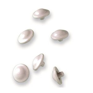 Paracolpi per sedili wc, Paracolpi per sedili wc rotondi con un perno altezza mm.7 diametro mm.22 (Numero pezzi per confezione 4)