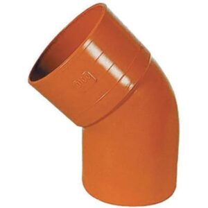 Without Brand / Generic Curve 45° in PVC 200mm per Tubi di Scarico